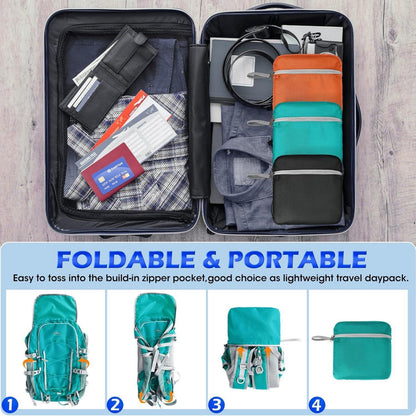 Wanderrucksack 40L Wasserdicht Leicht Faltbar Trekkingrucksack