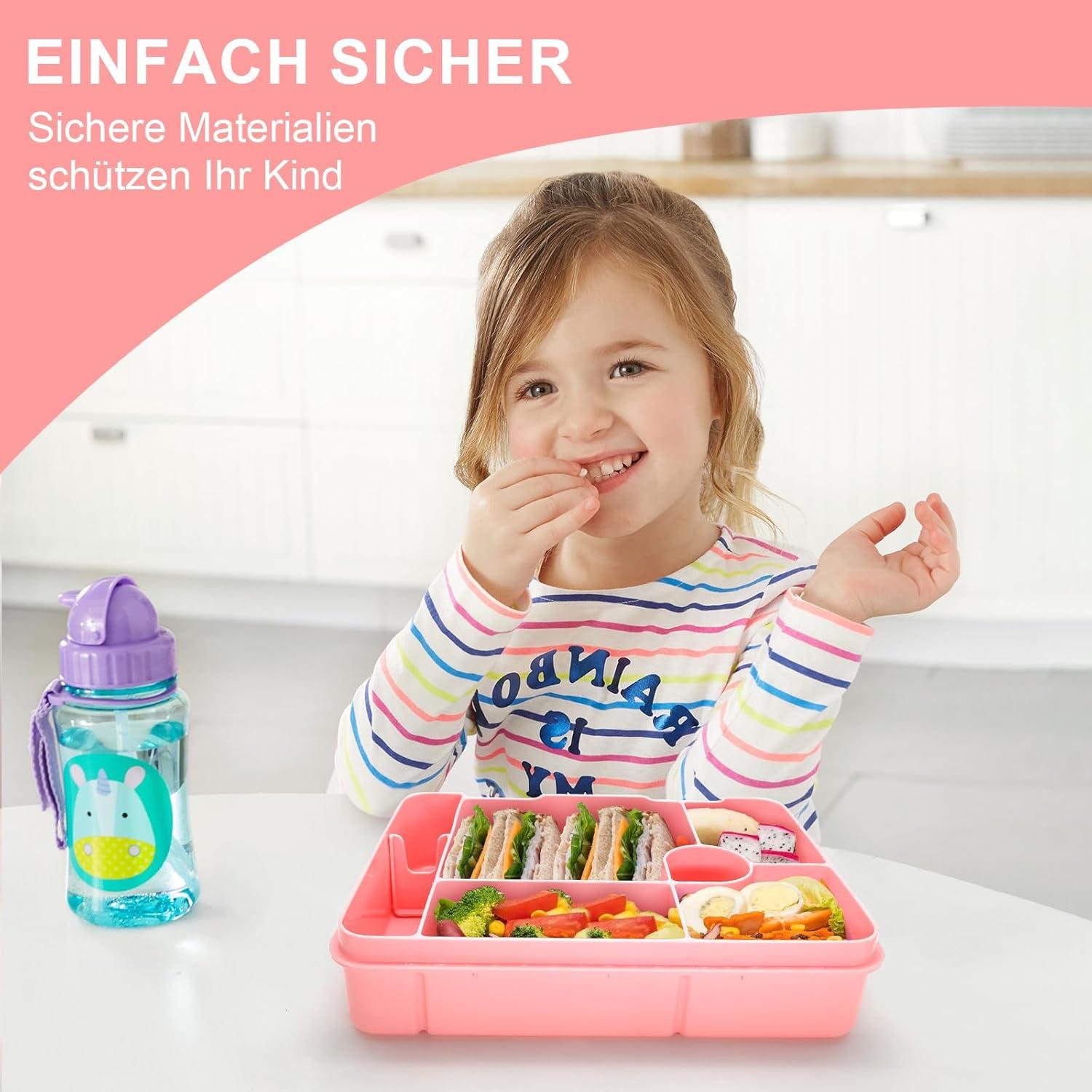 Brotdose Kinder Bento Box Auslaufsicher Lunchbox Mädchen Jungen
