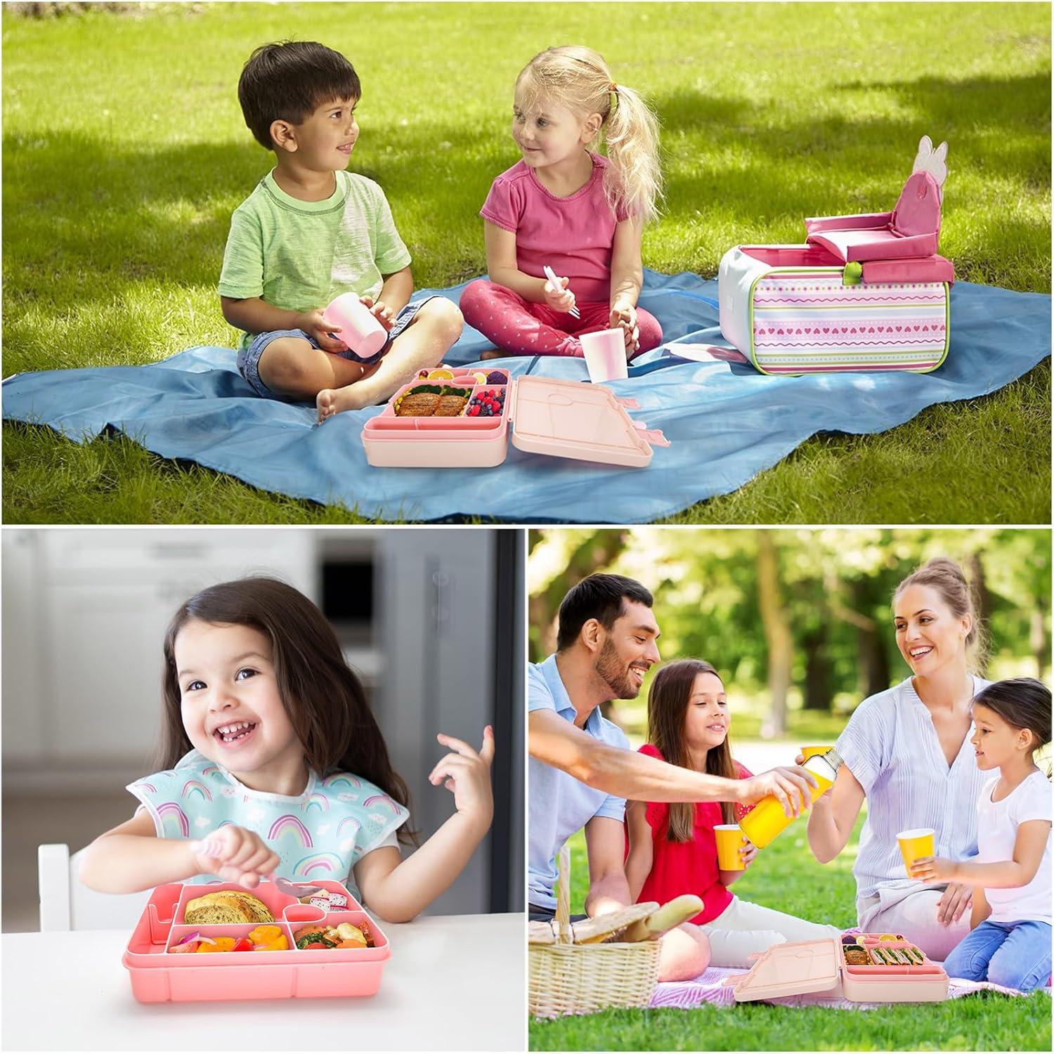 Brotdose Kinder Bento Box Lunchbox Auslaufsicher Jausenbox Snackbox Kindergarten