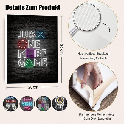 Gaming Poster Set für Playstation Zimmer, 4-tlg. mit