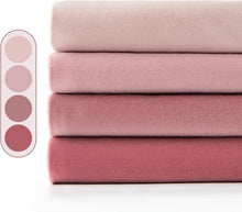 4er Set Samt Kissenbezug 50x50cm Rosa Serie Sofa Deko