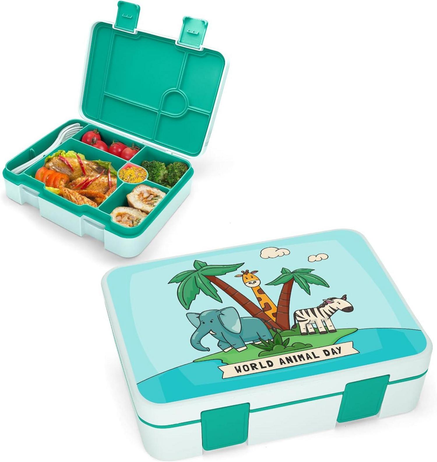 Brotdose mit Fächern Bento Box Auslaufsicher Lunchbox Jausenbox