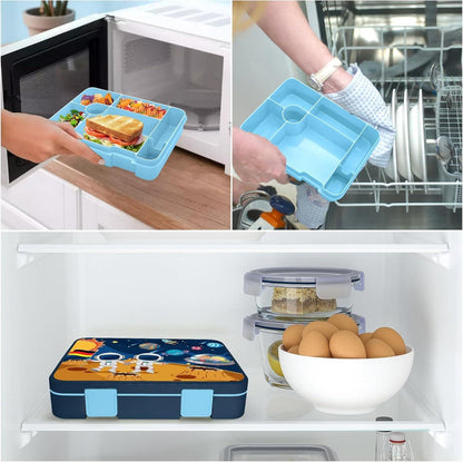 Brotdose Kinder Bento Lunchbox Auslaufsicher Mädchen Jungen Snackbox