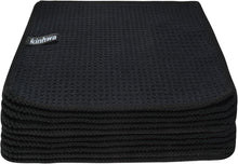 Schwarze Mikrofaser Spültücher 10er Set waschbar 20x20cm