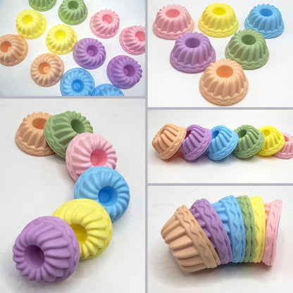 Mini Gugelhupfform Silikon 12er Set Backform Muffinförmchen Cupcake