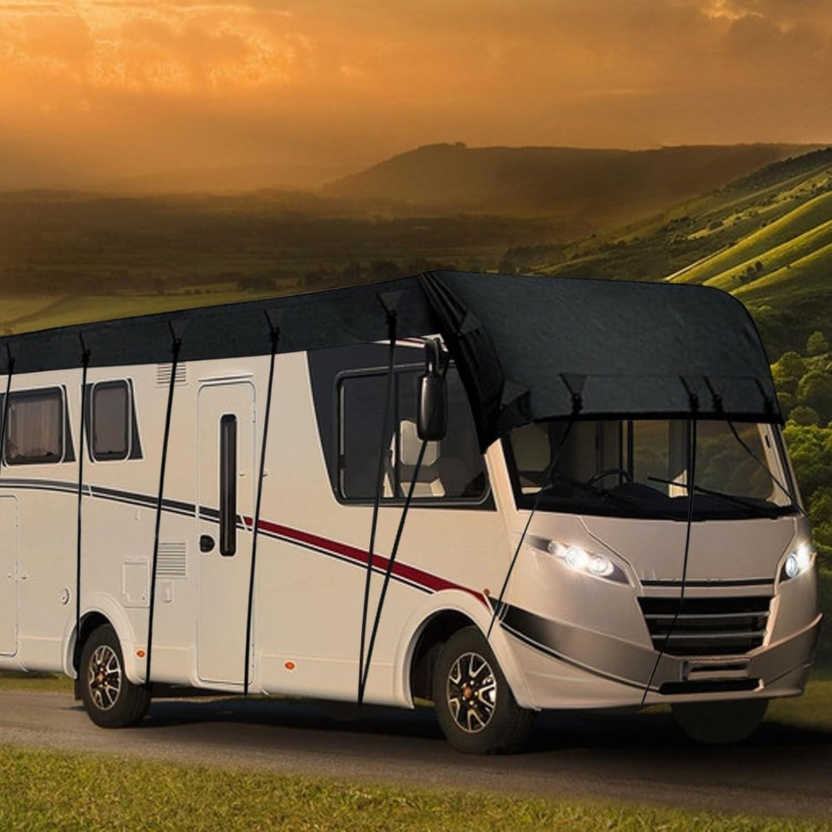 Wohnmobil Dachabdeckung 5x3m | Wetterfest, Atmungsaktiv & UV-Schutz