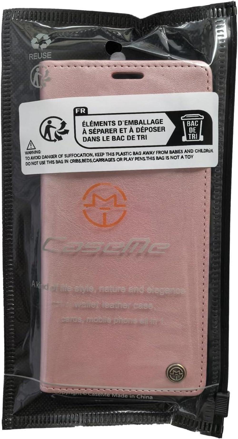 Samsung Galaxy S24 Handyhülle 6,2'' Leder Flip Case - Rosa