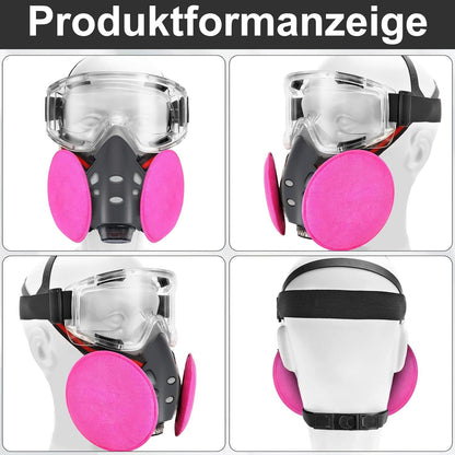 Wiederverwendbare Atemschutzmaske mit Filter für Sprühfarbe