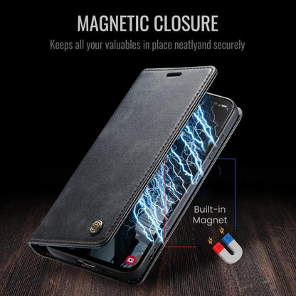 Samsung Galaxy S24 Handyhülle Leder Klapphülle Magnet Kartenfach