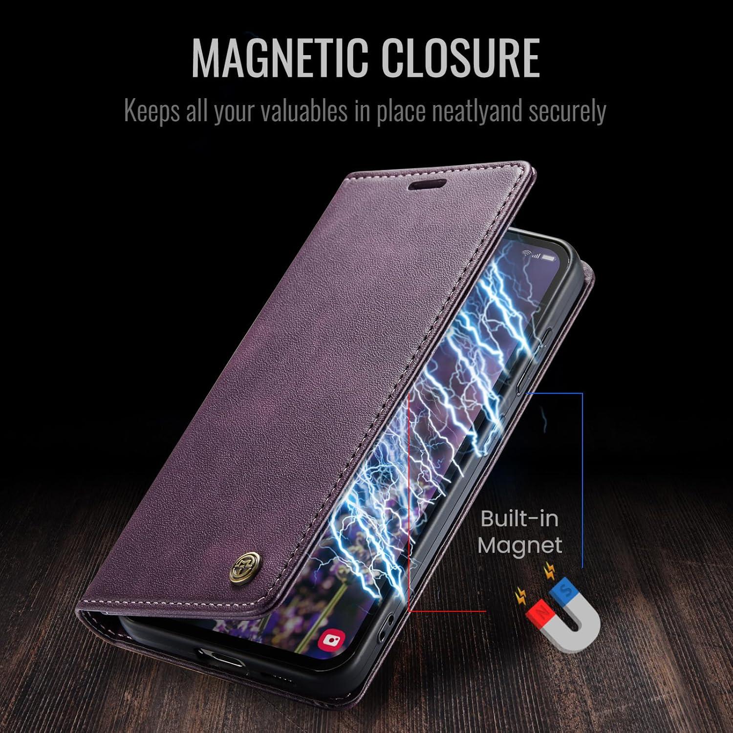 KZB Handyhülle Samsung Galaxy S24 5G Leder Hülle Klappbar Flip Case