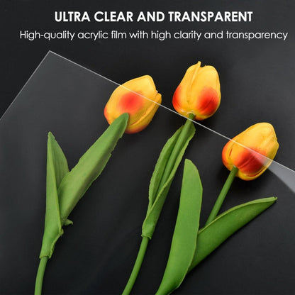 Transparente Acrylplatten 3er Set A3 42x30 cm 2mm Dicke Display DIY Aquarium