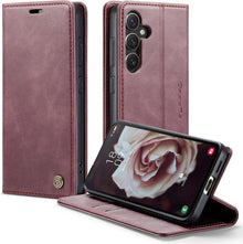 Samsung Galaxy S24 Handyhülle Leder Klapphülle Magnet Standfunktion