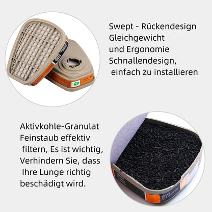 ANUNU Universal Gesichtsschutz mit Filter und Schutzbrille