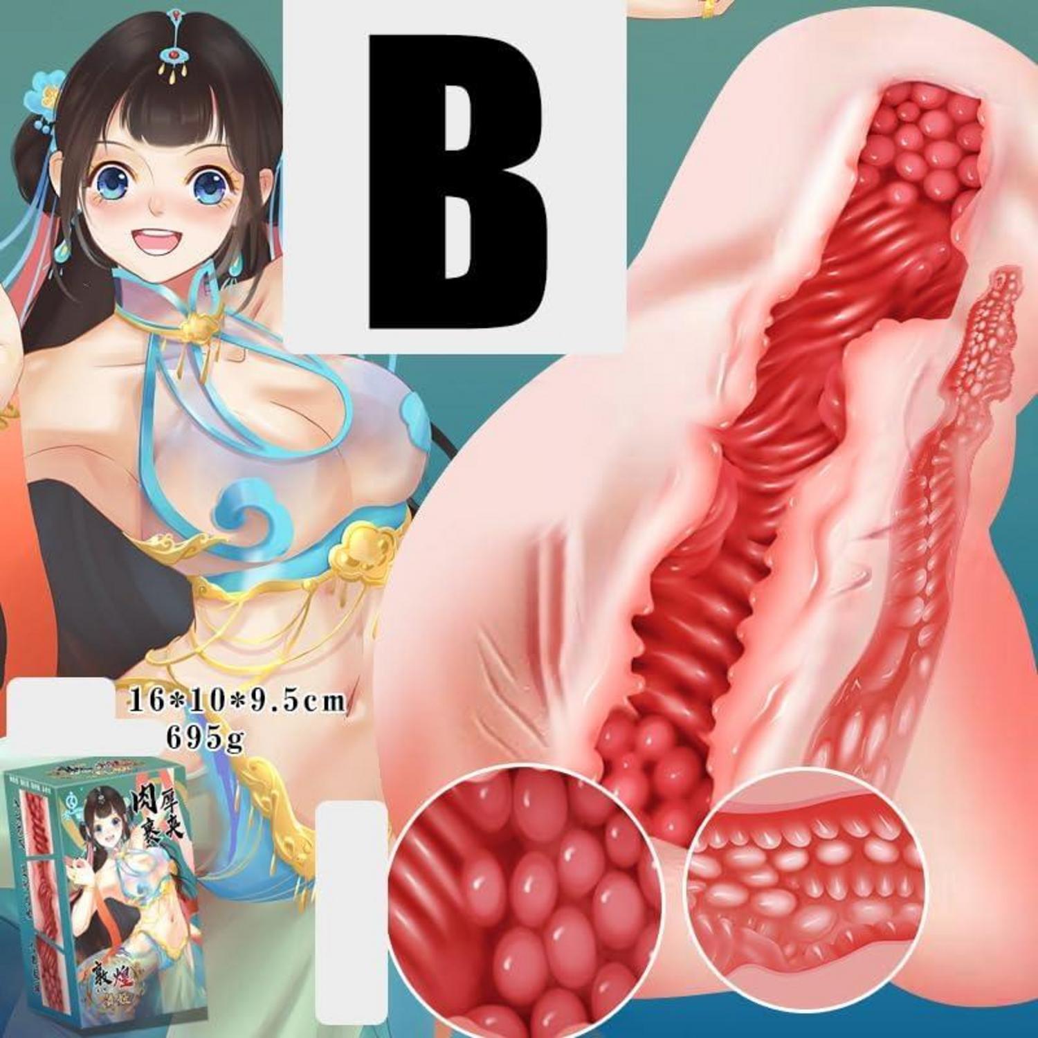 Realistischer Pocket Pussy Masturbator 3D Vagina Anal Erotik