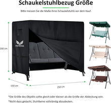 Hollywoodschaukel Abdeckung 3-4Sitzer 600D Oxford