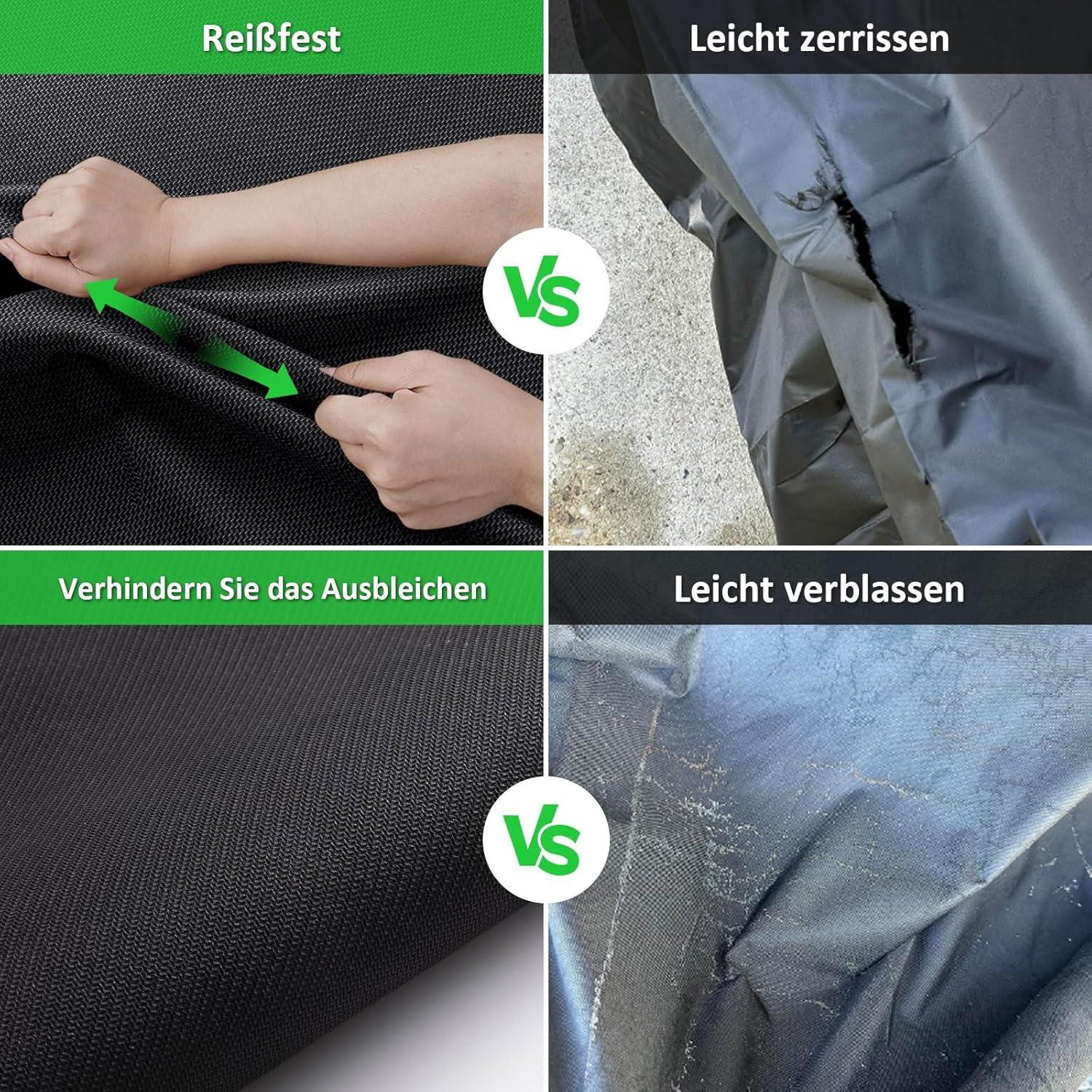 Hollywoodschaukel Abdeckung 3-4Sitzer 600D Oxford Wasserdicht Winddicht 250x150x160cm