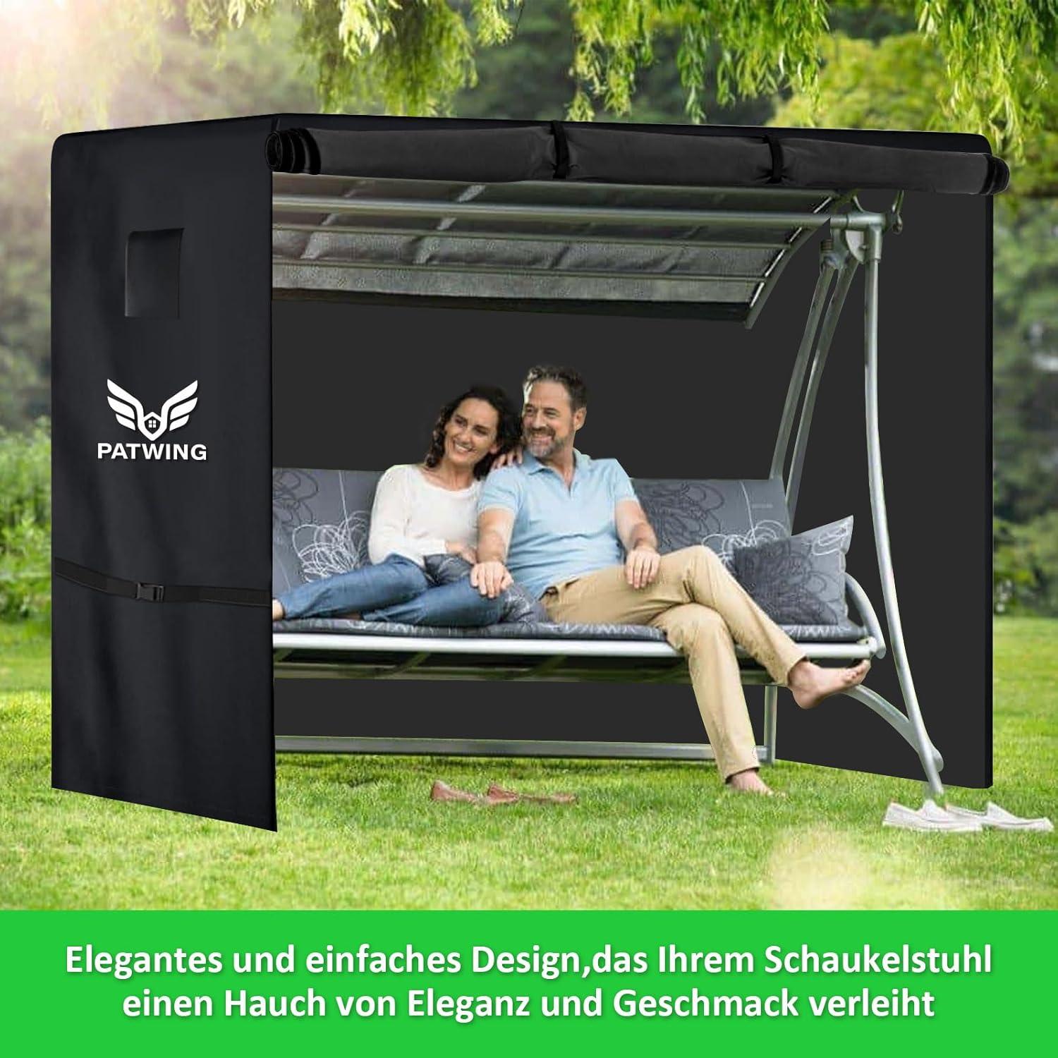 Abdeckung Hollywoodschaukel 3-4Sitzer 600D Oxford Wasserdicht 250x150x160cm