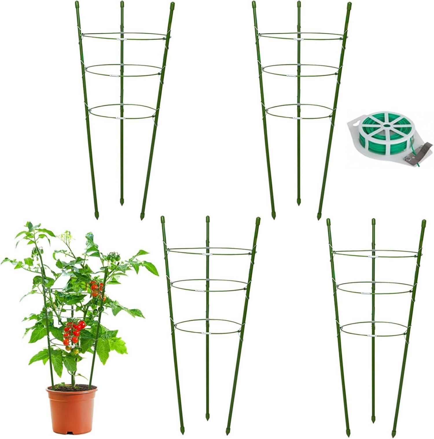 Rankhilfe Tomate Gurke Blume Stahl Kunststoff Gemüse Blume