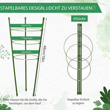 Tomaten Gurken Rankhilfe verstellbar 45 cm - 4 Stück