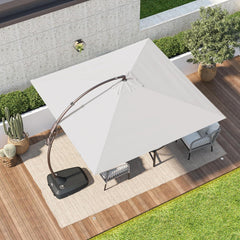 Sonnenschirm Quadrat 300cm mit Schirmständer und