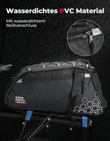 Fahrradtasche Wasserdicht Reflektierend 13L Gepäckträger