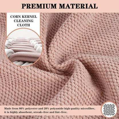 Microfibre Cleaning Cloths 9 Pack Reusable Washable Towels Grey Pink