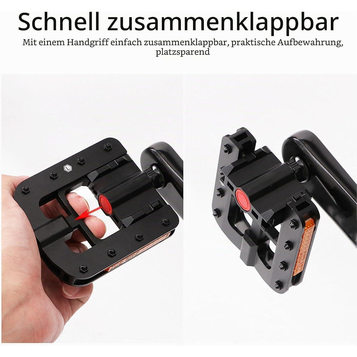 Klappbares Fahrradpedal aus Aluminiumlegierung mit rutschfestem Nagel