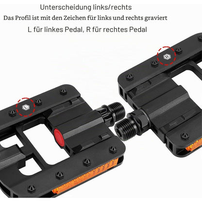 Klappbares Fahrradpedal aus Aluminiumlegierung mit rutschfestem Nagel