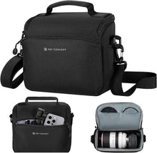 Kamera Umhängetasche Schwarz Canvas DSLR Zubehörtasche