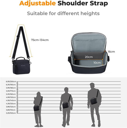 Kameratasche Schultertasche SLR Umhängetasche Liner-Tasche Schwarz