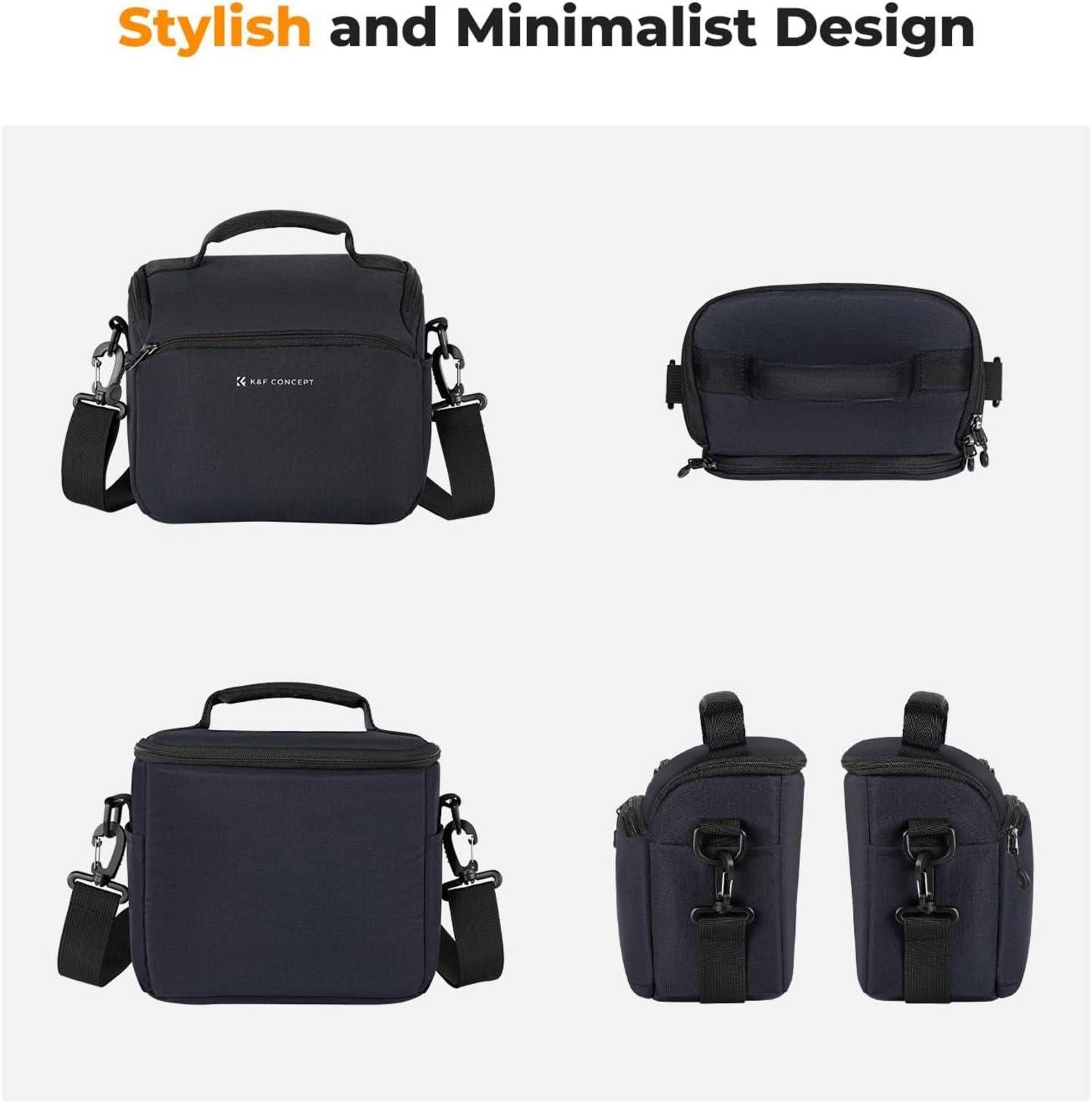 Kamera-Rucksack Umhängetasche SLR-Tasche täglichen Gebrauch Schwarz