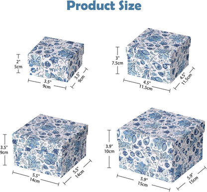 Rechteckige Aufbewahrungsbox Weihnachten Geschenkbox 4er Set