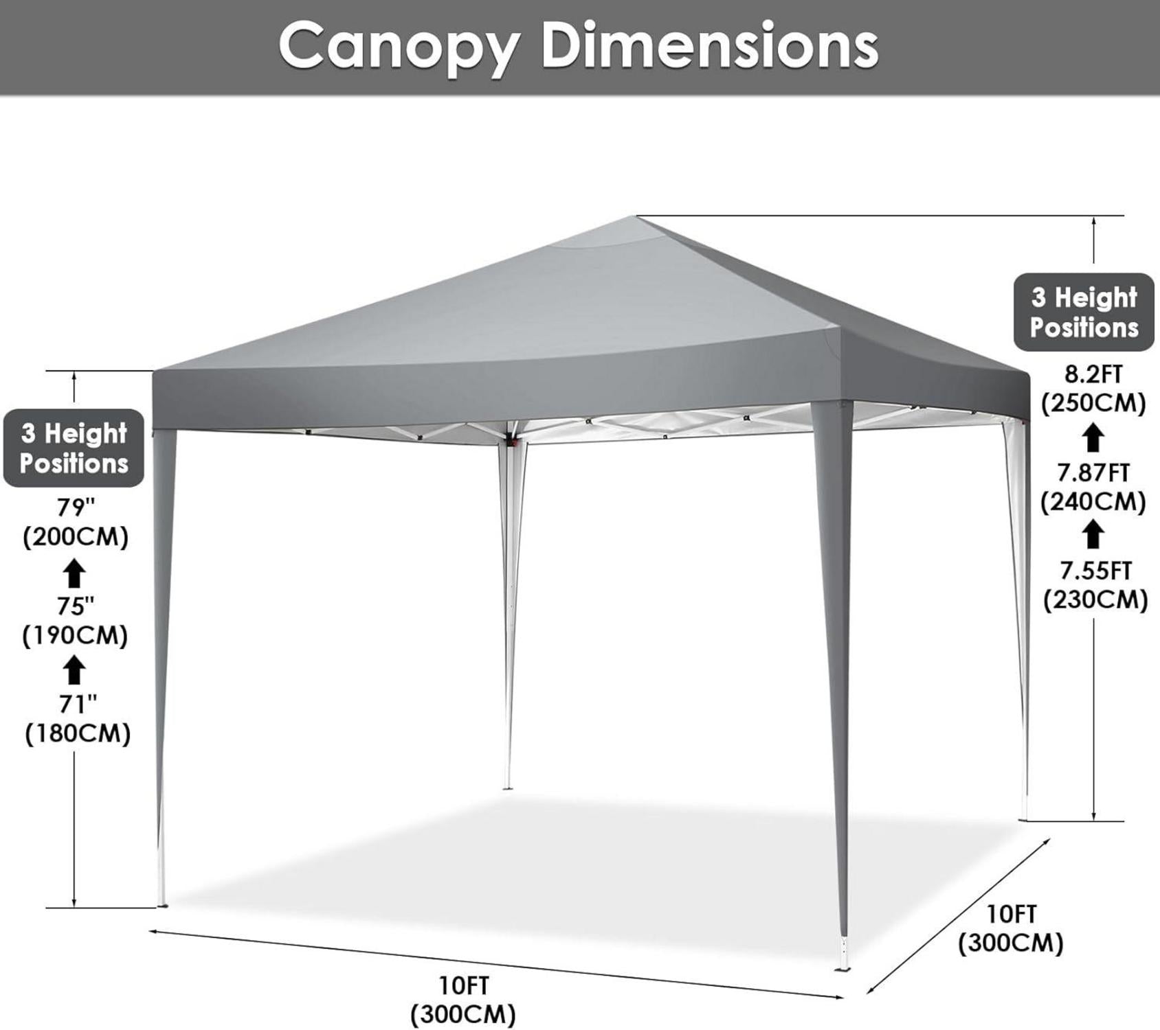 COBIZI Pavillon 3x3m Wasserdicht Stabil Pop up Gartenpavillon Bierzelt mit 4 Sandsack
