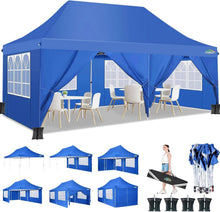 Faltpavillon 3x6m Wasserdicht Stabil Partyzelt Anti-UV 6 Seitenwände