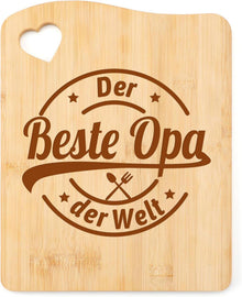 Opa Geschenk Bambus Schneidebrett Weihnachten Vatertag 27*21 CM