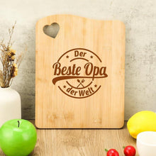 Opa Geschenk Bambus Schneidebrett Weihnachten Geburtstag