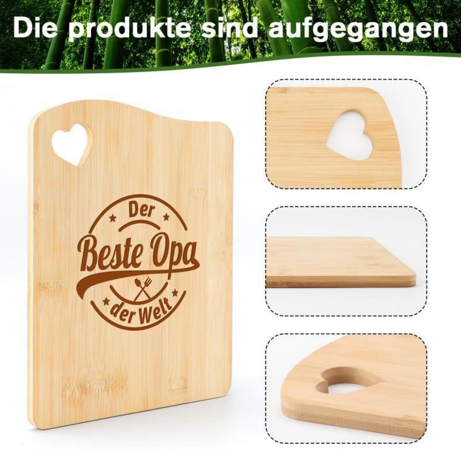 Opa Geschenk Bambus Schneidebrett Weihnachten Geburtstag Vatertag