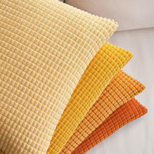 EMEMA Kordsamt Kissenbezug Set Granulat Dekokissen 45x45 cm