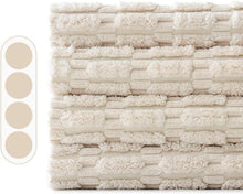 EMEMA Kordsamt Kissenbezüge 4er Set 50x50 cm Creme