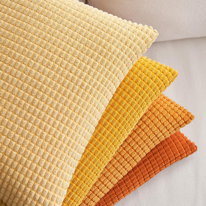EMEMA Kordsamt Kissenbezug 4er Set Dekokissen 50x50 cm