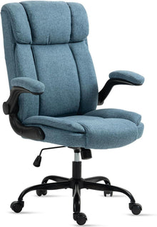 Ergonomischer Bürostuhl 150KG Belastbarkeit mit Armlehnen in Blau