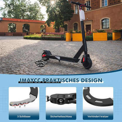 IMAYCC E Scooter Schloss Handschelle 100cm, 14MM Kabelschloss Starkes Sicherheitsschloss