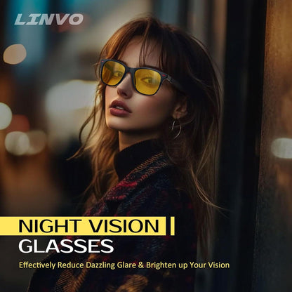 LINVO Retro Polarisierte Sonnenbrille 100% UV-Schutz Herren Damen