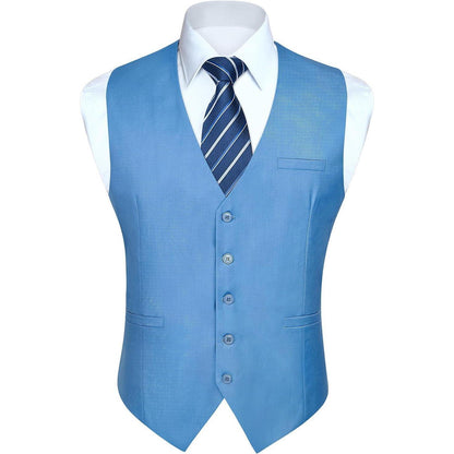 Enlision Herren Anzugweste Formell Einfarbig Hochzeit