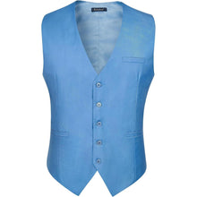 Enlision Herren Anzugweste Formell Einfarbig Hochzeit