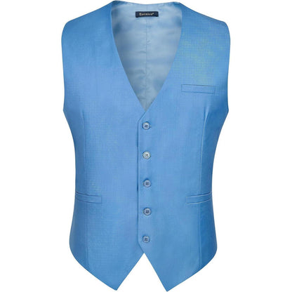 Enlision Herren Anzugweste Formell Einfarbig Hochzeit