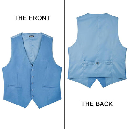 Enlision Herren Anzugweste Formell Einfarbig Hochzeit