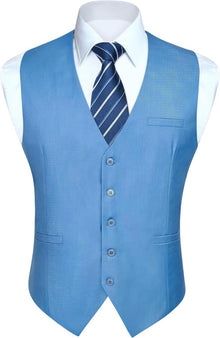 Elegante Anzugweste für Herren mit Taschen Formelle Hochzeit XS-4XL
