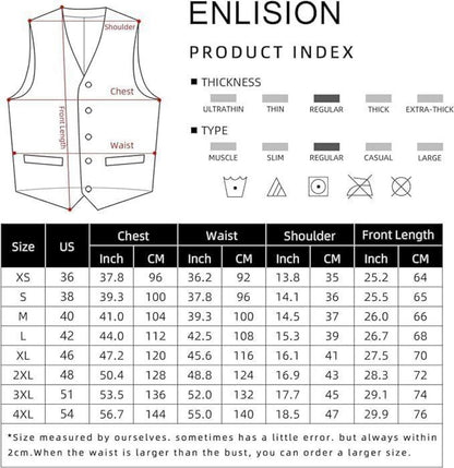 Anzugweste Herren Einfarbige Hochzeit Elegant Business XS-4XL Blau