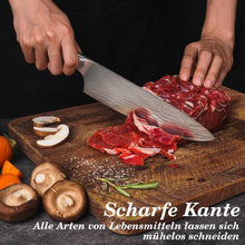 Küchenmesser Damastmuster 34cm Profi Kochmesser Geschenke